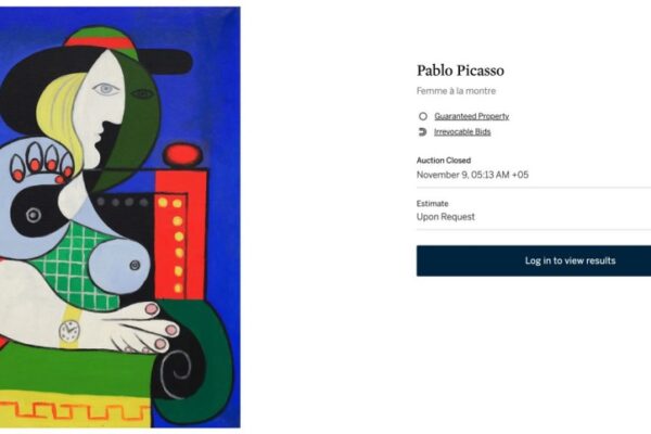 Картину Пабло Пикассо «Женщина с часами» продали на аукционе Sotheby’s за $139,364 млн